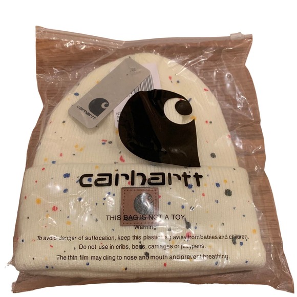 Carhartt Paint Splash Beanie - White - Picture 2 of 2